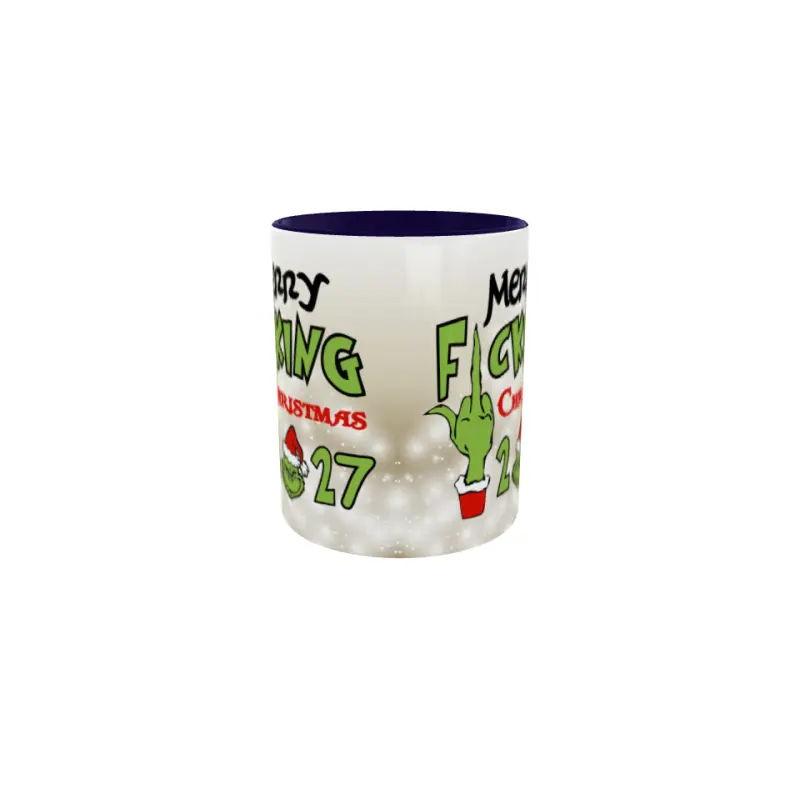 Merry f_ucking christmas ( anul curent ), cana din ceramica, 330ml, model cgs1803